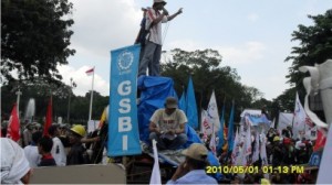 Demo Hari Buruh di Istana