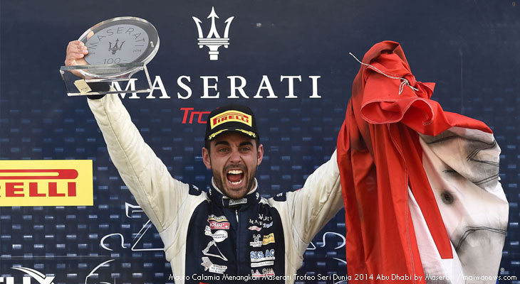 Mauro Calamia Menangkan Maserati Trofeo Seri Dunia 2014 Abu Dhabi