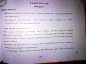 amar-putusan-Mahkamah-Partai-Golkar