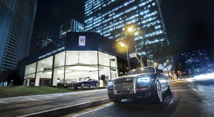 rolls royce buka showroom baru manila filiphina