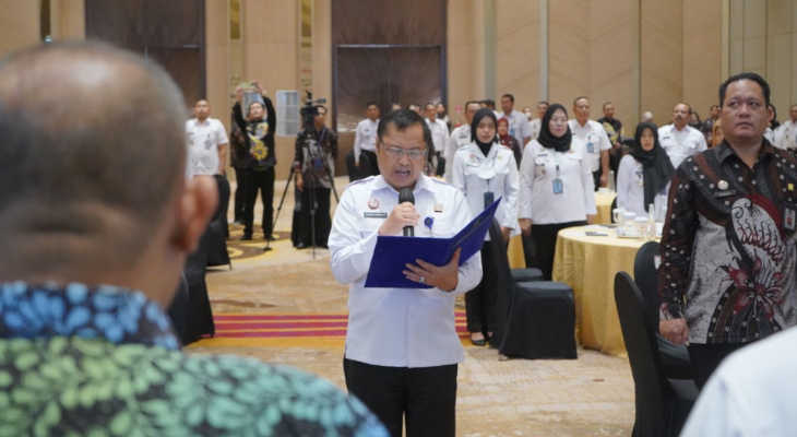 2023_06_08 Kadiv Yankumham Subianta Mandala saat Membacakan Pencanangan pelayanan publik berbasis HAM