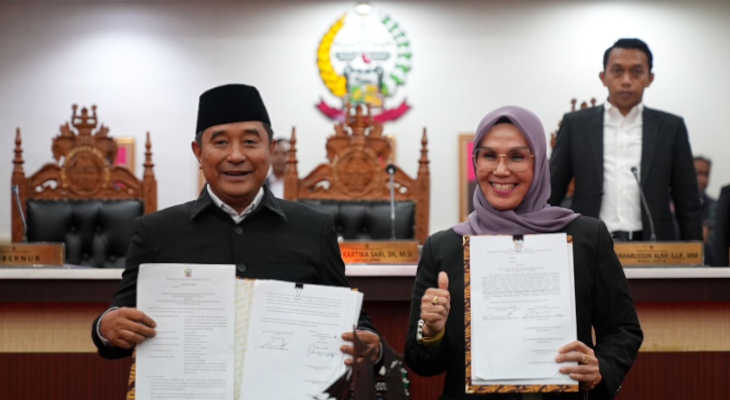 2023_09_30 Pj Gubernur Sulawesi Selatan Bahtiar Baharuddin dan Ketua DPRD Provinsi Sulawesi Selatan Andi Ina Kartika Sari