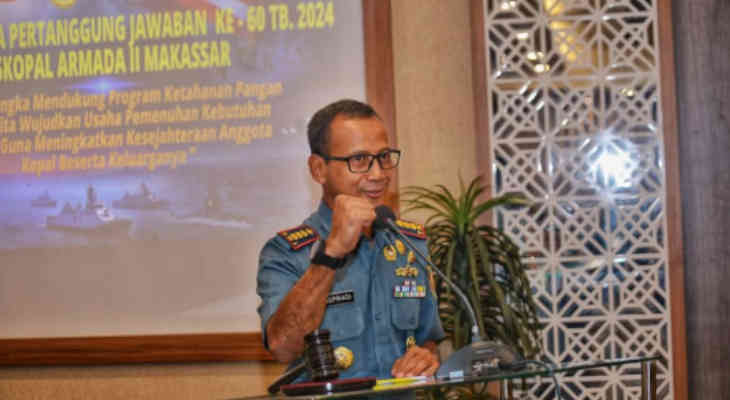 2025-04-26 (PUBLIS)Lantamal VI Gelar RAPJ Ke - 60 TB 2024 Puskopal Armada II Makassar