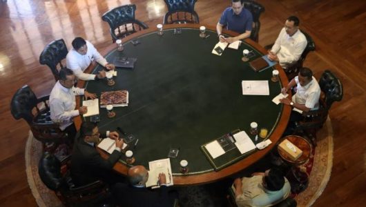 Presiden Prabowo Terima Sejumlah Menteri di Hambalang